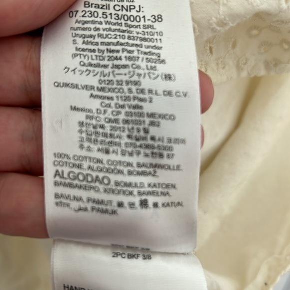 ROXY - Fit and flare woman beige eyelit size medium coquette summer vacation - Picture 5 of 7